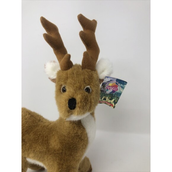 Nanco Wildlife Series Grevy's Zebra Plush Realistic Stuffed Animal Deer Antlers - Picture 4 of 8